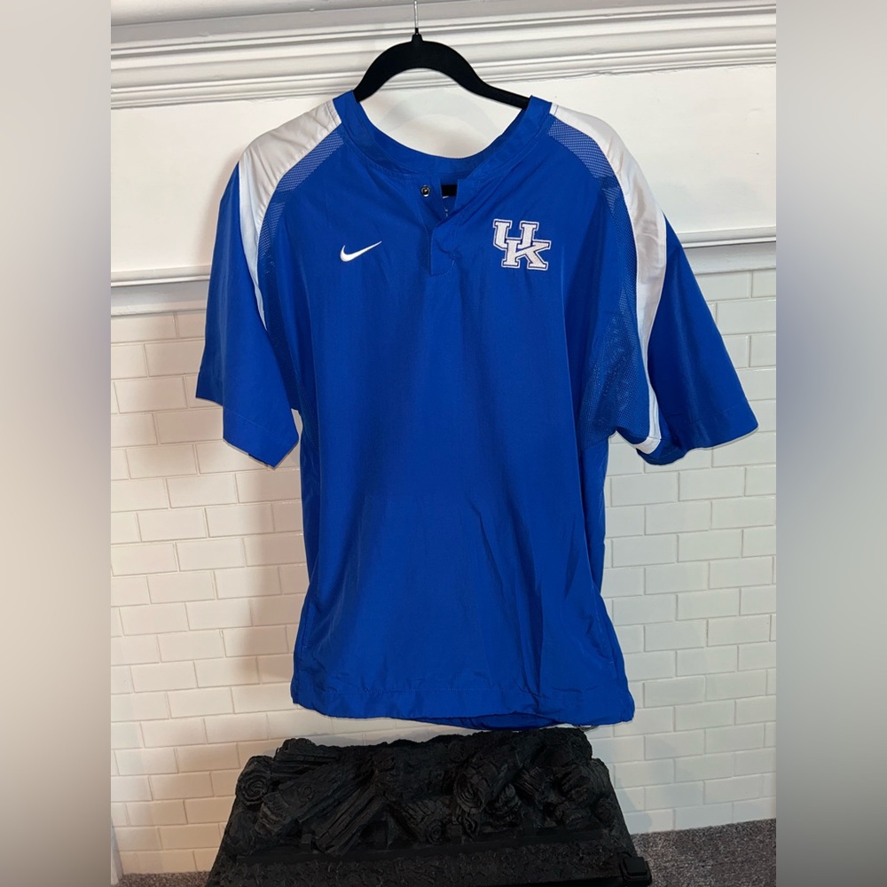 Nike University of Kentucky Blue Dri Fit Fishing Shirt